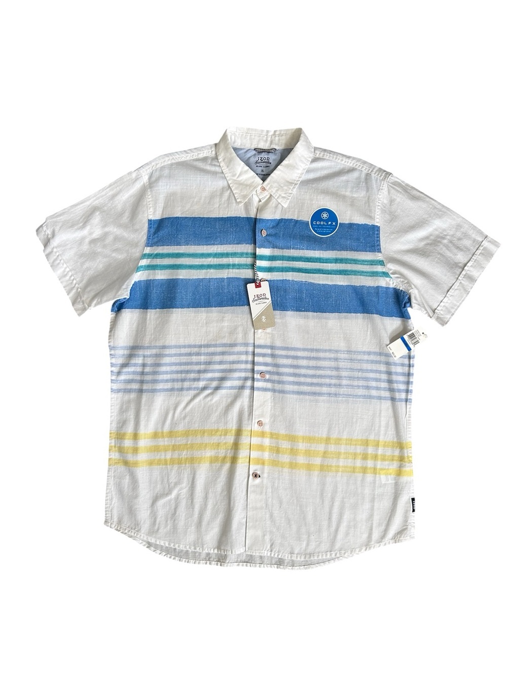 NWT IZOD Men’s 100% Cotton Salteater Relaxed Classic Shirt XL